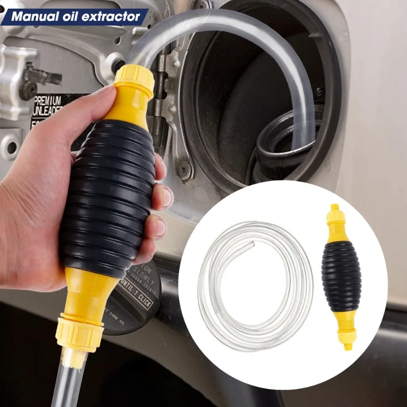 

New Car Manual Oil Extractor Universal Portable Manual Fuel Tank Oil Pump Transfer Hand Primer Syphon Fuel for Gas Gasoline