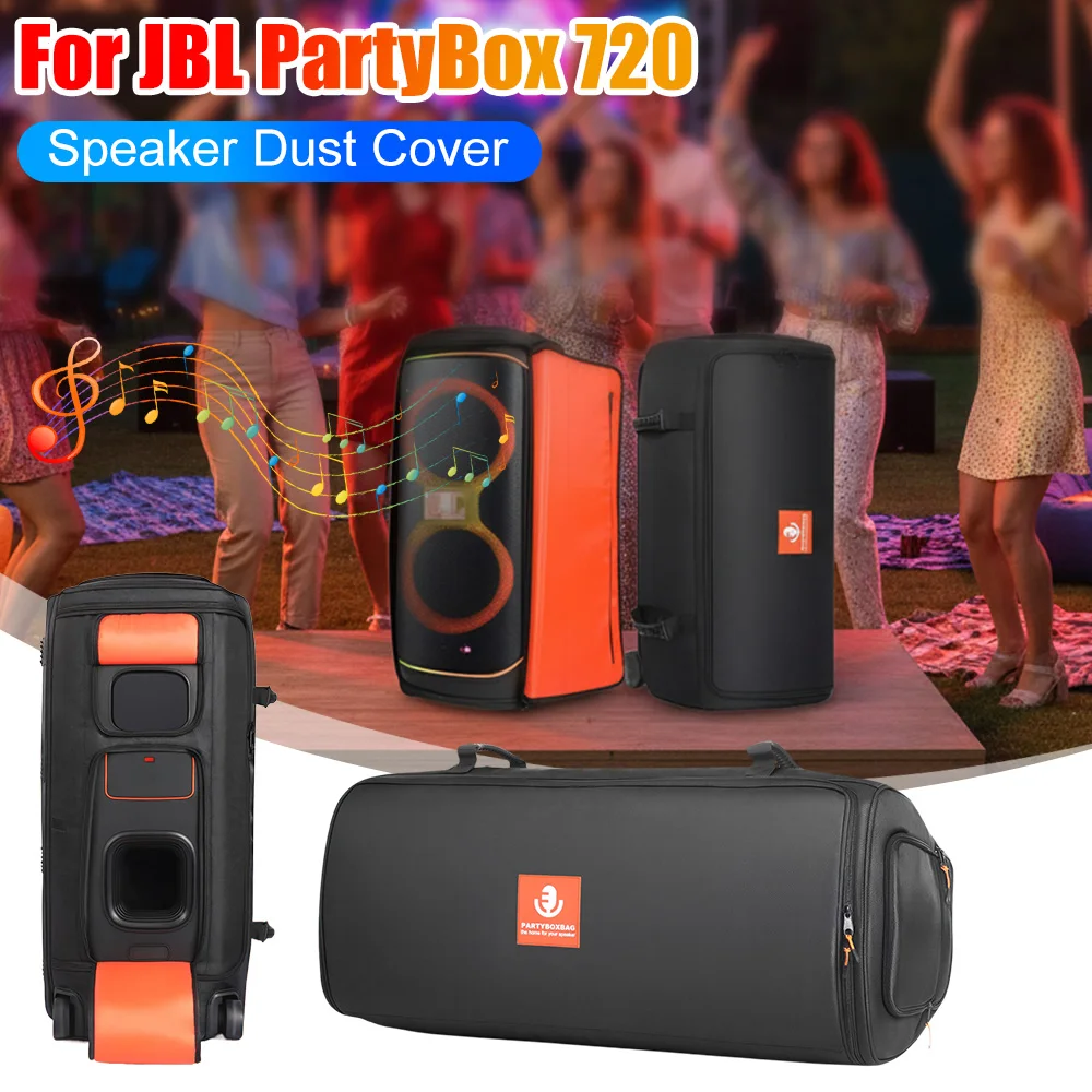 

Portable Speaker Storage Bag Waterproof BT Speaker Protective Bag Dust Cover Outdoor Travel Carrying Case for JBL PartyBox 720