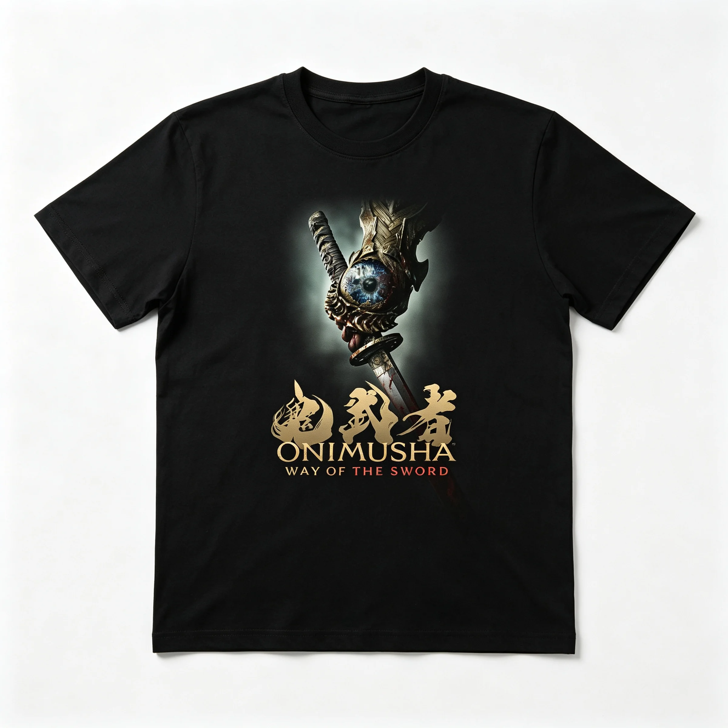 Miyamoto Musashi Oni Gauntlet Graphic T-Shirt New AAA Action Game Unisex Cotton Short Sleeve Tee
