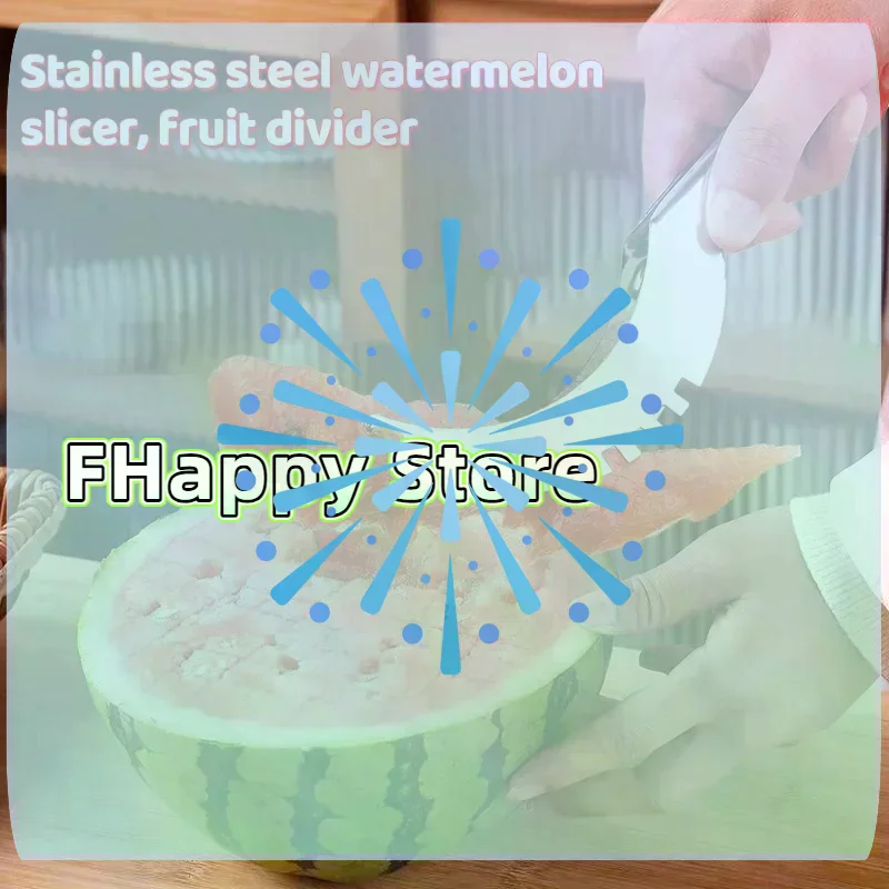 Stainless Steel Windmill Watermelon Slicer Artifact Large Fruit Cutter 1PC For Home Summer Salad Prep