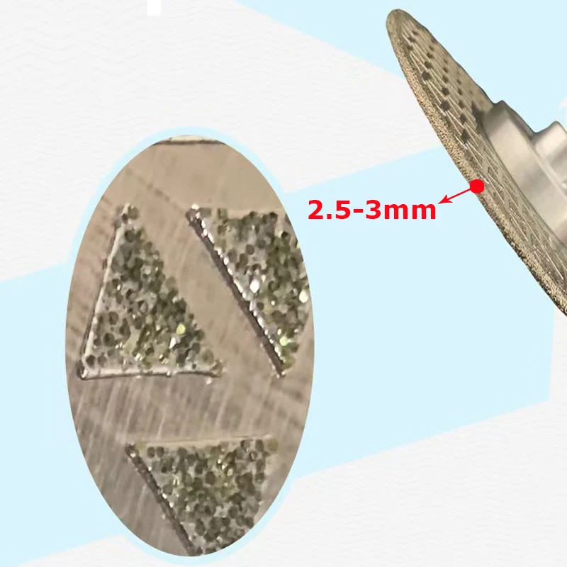 1 stuk M14 gegalvaniseerde diamantdoorslijpschijf wiel gegalvaniseerd slijpzaagblad voor marmer graniet keramische tegels