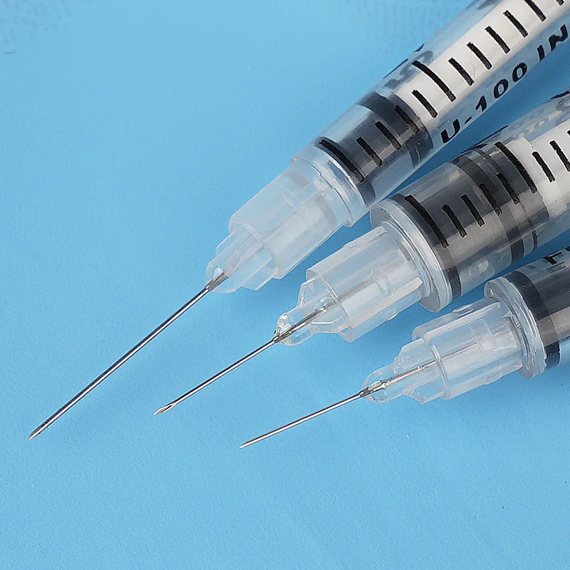 50/100 Stück Veterinär-Injektor Einweg-Geflügel-Spritze mit Einstellbarer Kontinuierlicher Funktion, 29g Nadel, für Vieh, Rinder und Haustiere – Detail 6