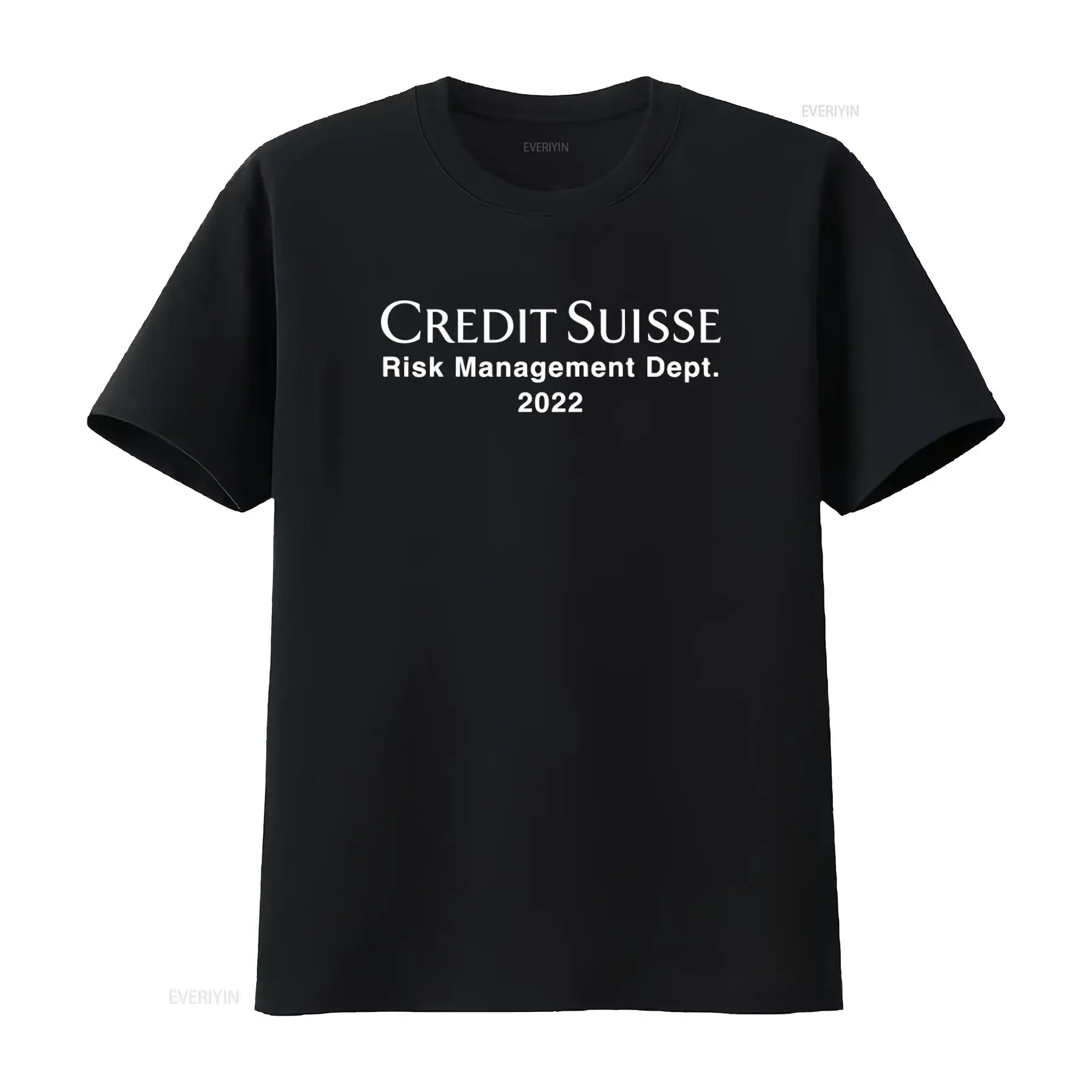 T-shirt du département de gestion des risques de Credit Suisse 2022, UBS Takeover Investing Fraud Bank Collapse, vêtements de créateur vintage lavés