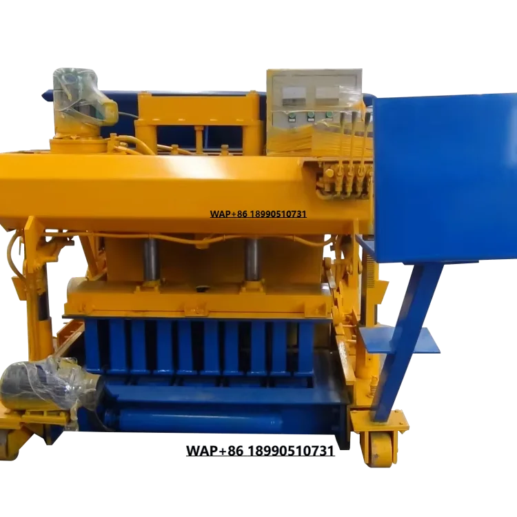 QTM6-25 Small Hydraulic Vibration Movable Mobile Egg Laying Layer Cement Concrete Fly Ash Brick Block Making Machine