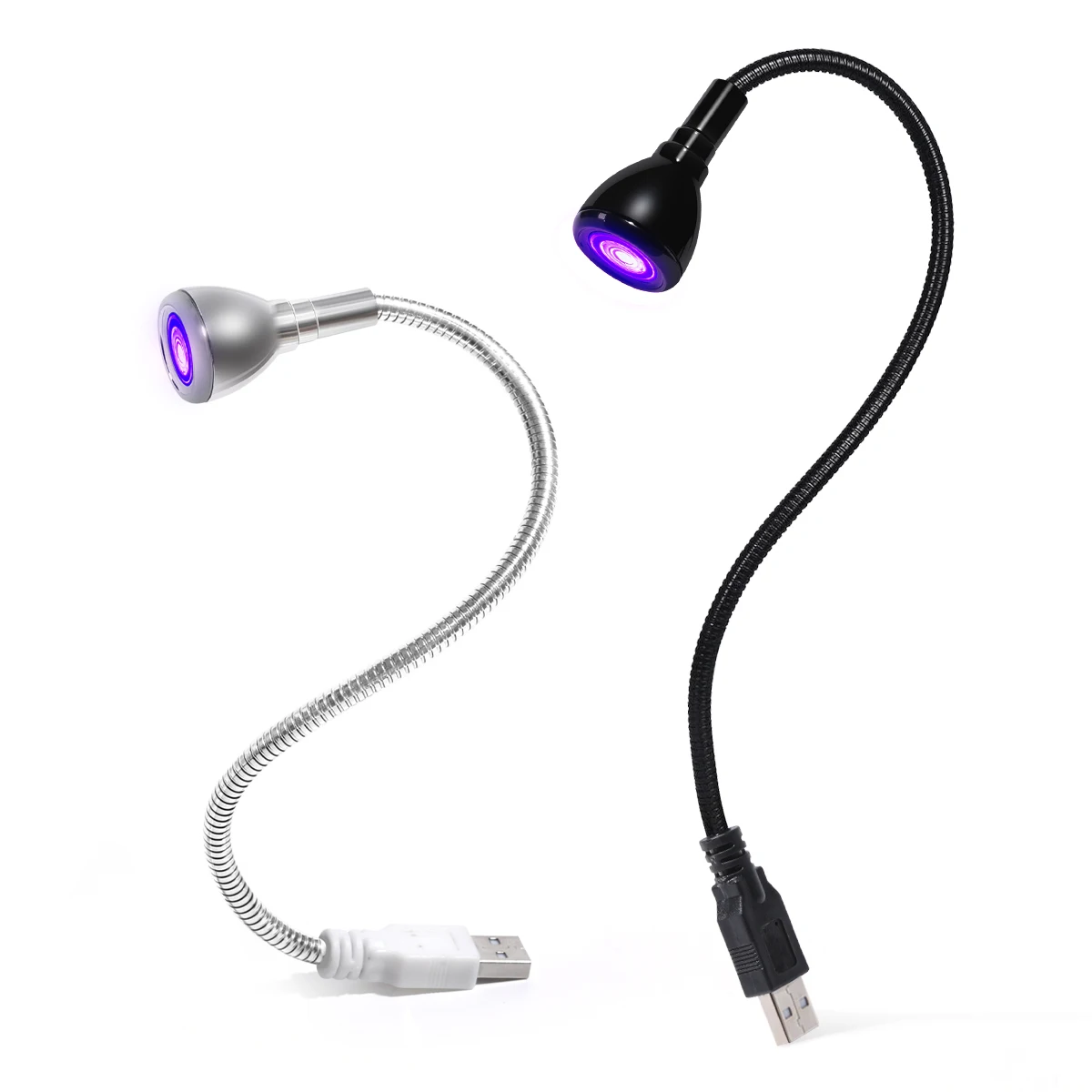 LULAA USB تركيبات إضاءة بالأشعة فوق البنفسجية مع Gooseneck المحمولة الأشعة فوق البنفسجية الغراء علاج مصباح USB ضوء مصباح للمبتدئين مسمار الفن والمنزل DIY بها بنفسك