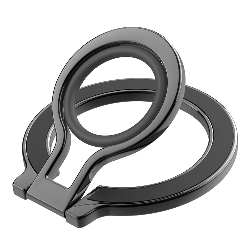 

Cell Phone Metal 360 ° Rotation Finger Ring Strong Magnetic Stand for Magsafe Folding Magnet Holder for iPhone 16 15 14 Samsung