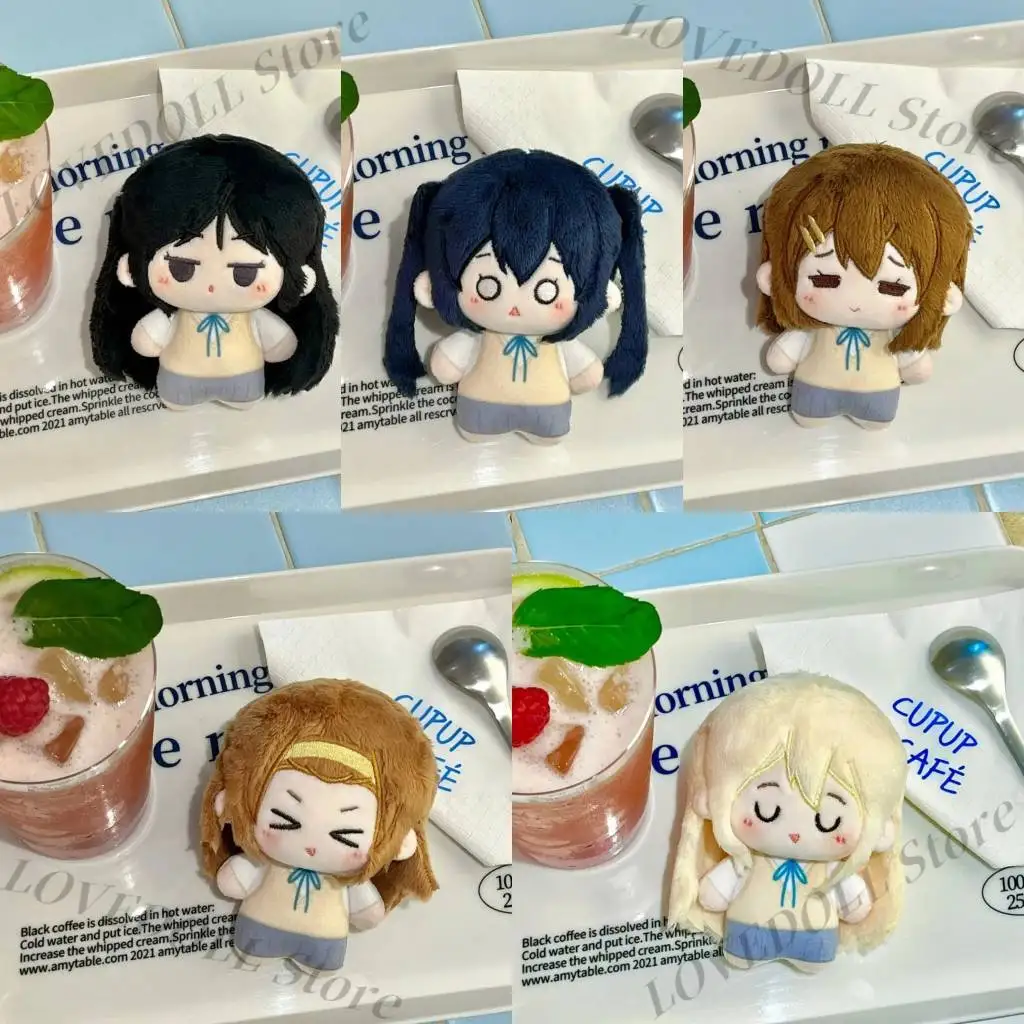 

Hirasawa Yui Tainaka Ritsu Kotobuki Tsumugi Akiyama Mio Nakano Azusa Mini Plush Doll Pendant Keychain Stuffed Toy Girl Gift 10CM