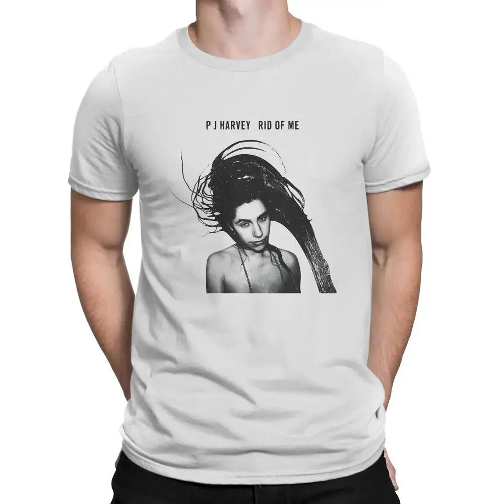 

PJ Harvey Newest TShirt for Men Rid Of Me Round Neck Basic T Shirt Personalize B