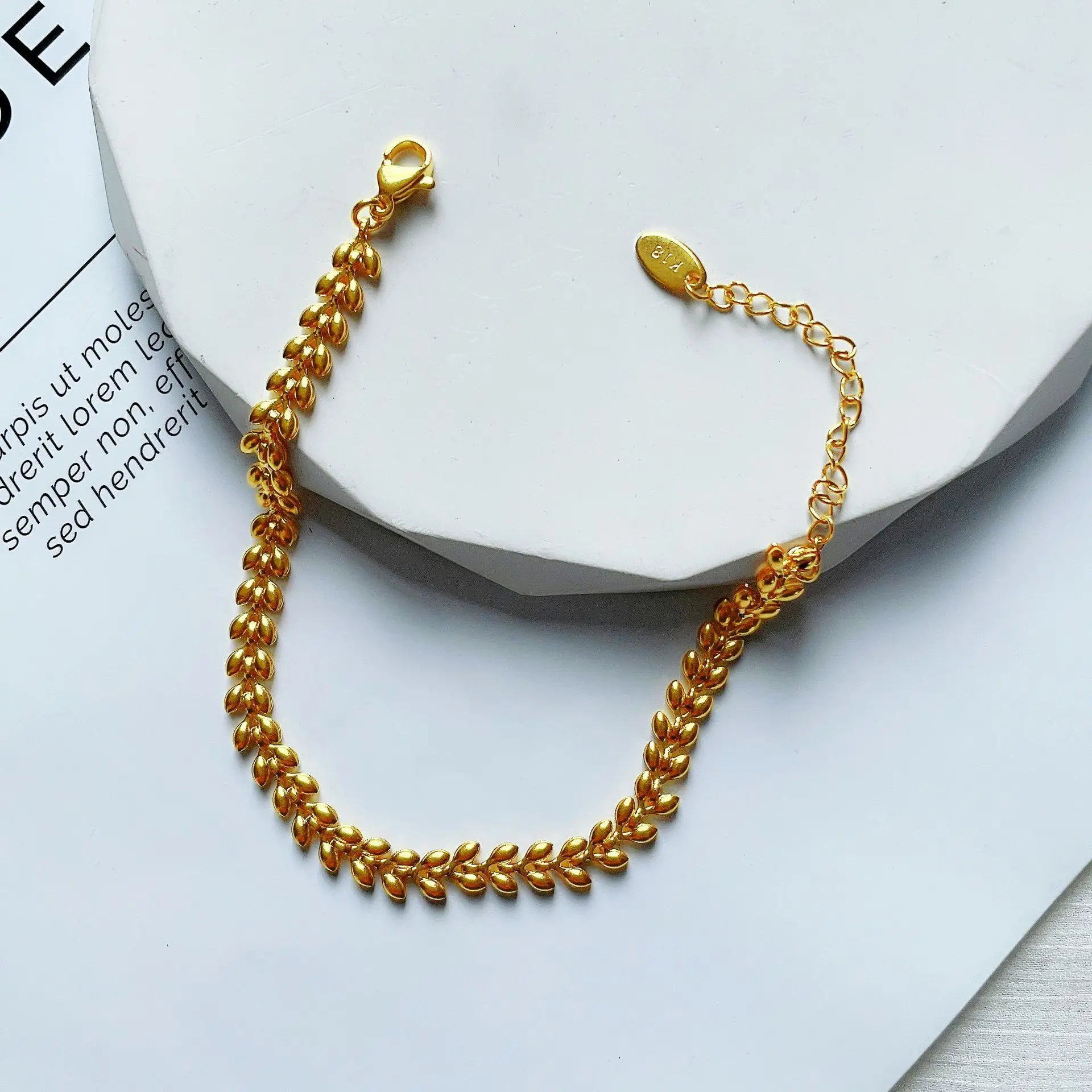 

bracelet stainless Gold Color Bracelets,Stainless Steel Lady Geometric Fashion Charm Chain,Multi Layers Dainty Girl Jewe