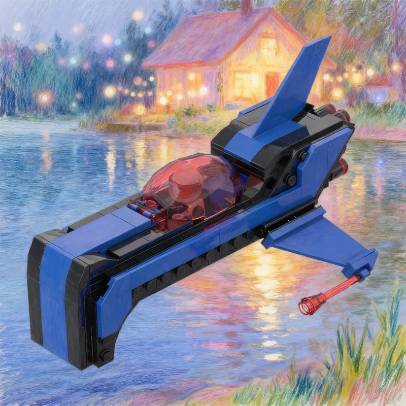 

175pcs MOC Space Police 1 Starhawk I Model Building Blocks Architecture Creative Idea Education Brick Christmas Gift Toys Kids