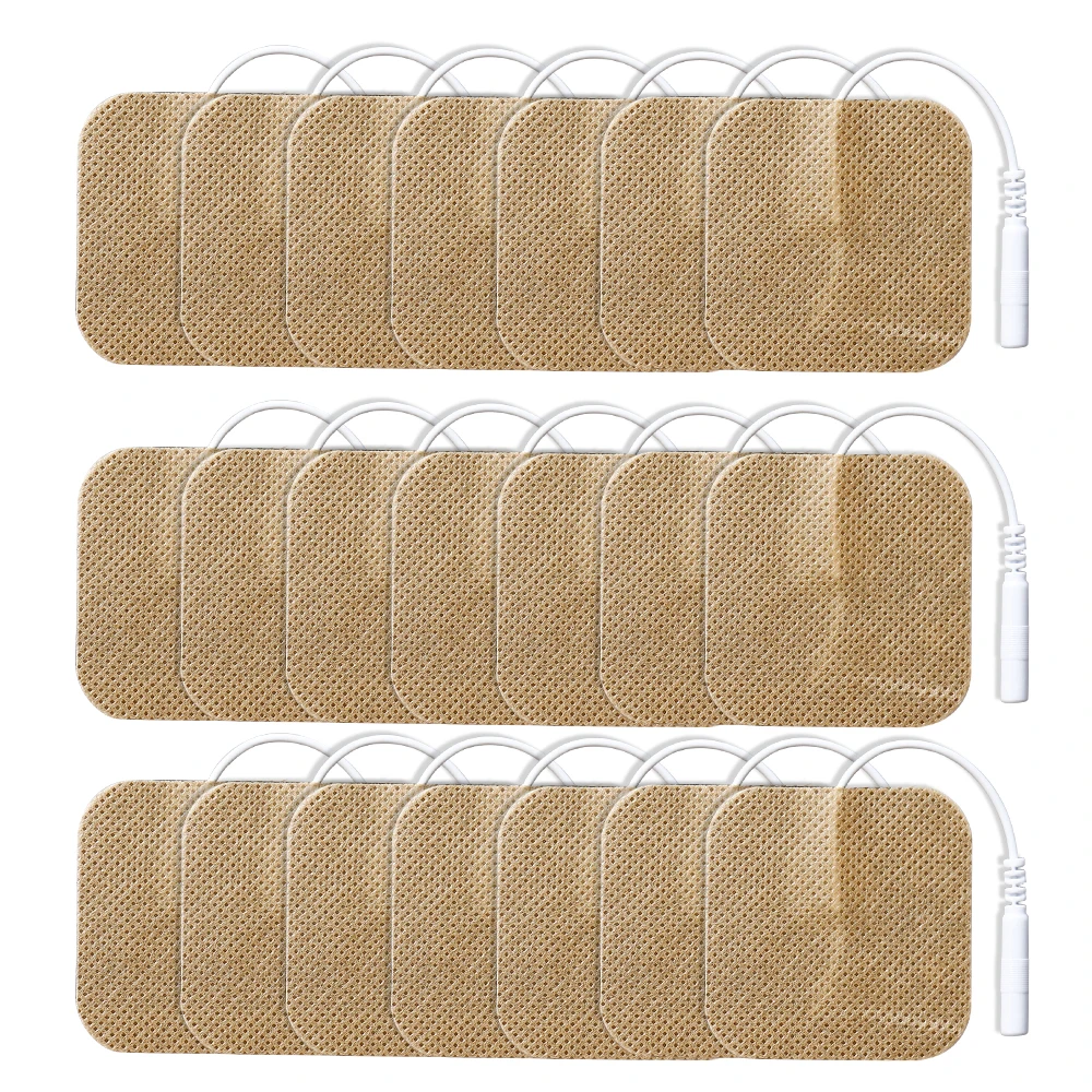 Electrodo de decenas de fisioterapia ​ Almohadillas de Gel conductor, presión de pulso terapéutica, almohadillas eléctricas para Estimulador muscular Compex, 50/100 Uds.