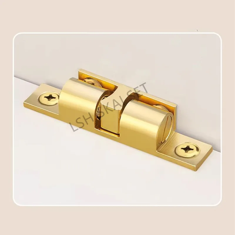 4pcs Brass Magnetic Cabinet Door Locks Invisible Spring Door Opener Silent Drawer Magnet Door Suction Clasp Furniture Hardware