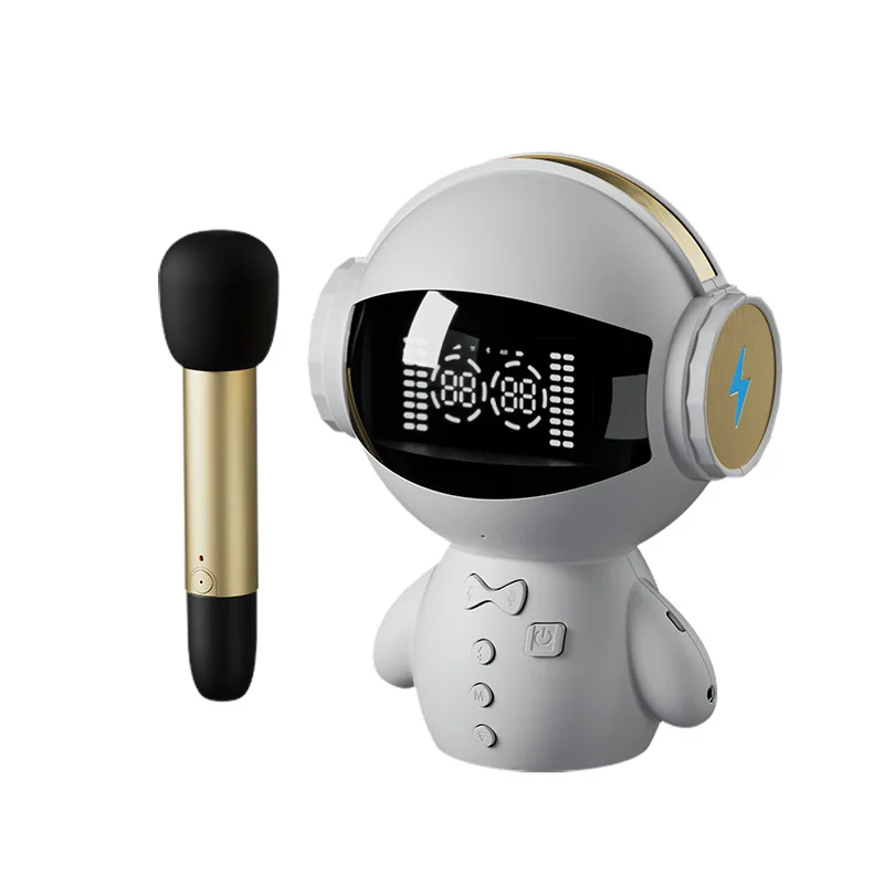 

Children's Karaoke smart Bluetooth speaker, sound card live AI recording, voice-changing U-segment wireless microphone speaker