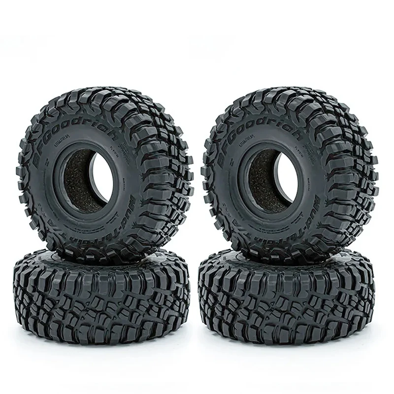 RC Car 1.9 Inch 117mm Rubber Tire Rock Crawler Tyre For RC Car TRX4 TRX6 SCX10 D90 TK300 CC01 YIKONG 4102 4103 4082