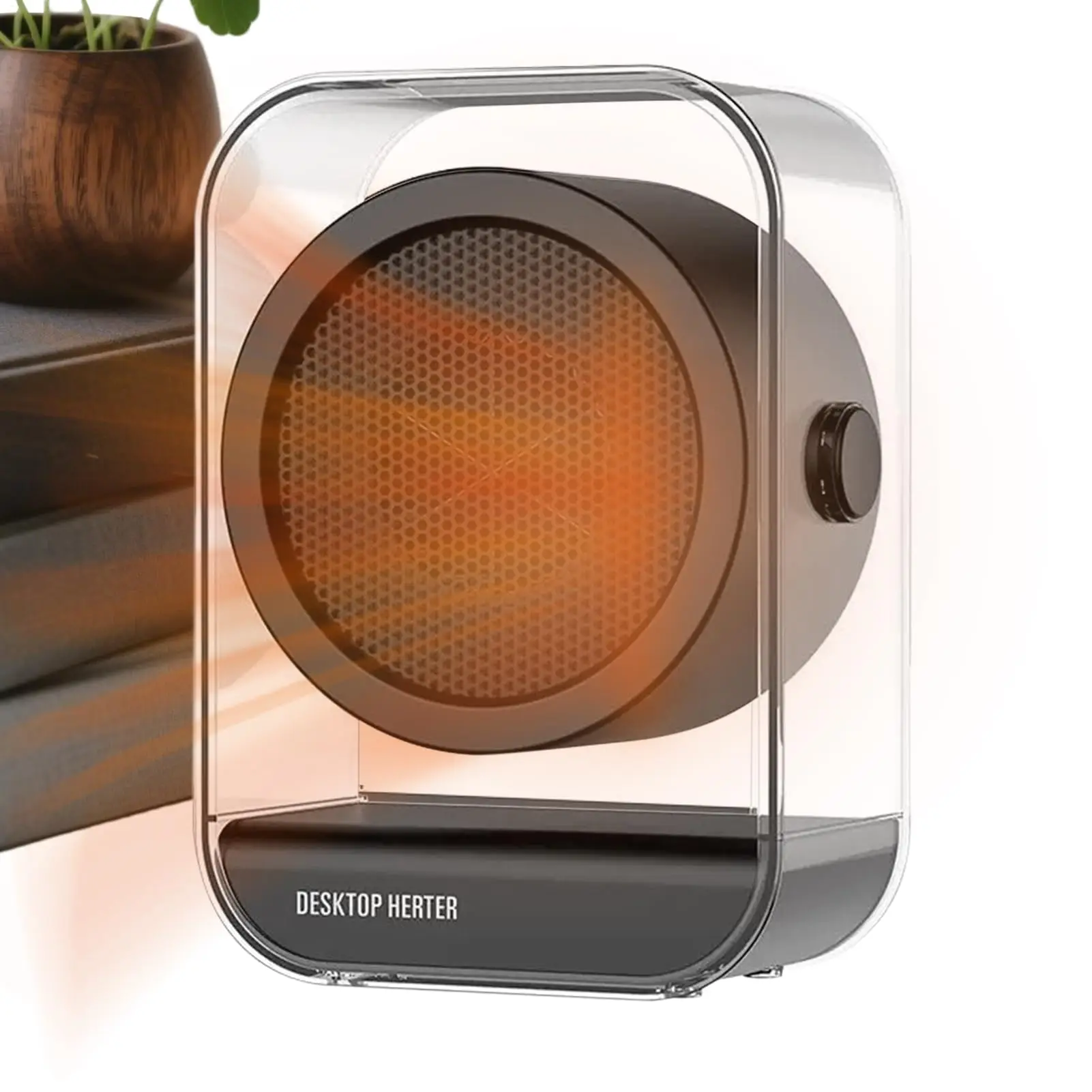 New Household Low-noise Desktop Warm air Blower Quick Heating Energy-saving Portable Multi-functional Heater with Handle Office