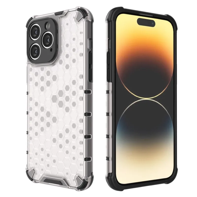Hive Armor Klare, robuste Handyhülle für iPhone 17, Air 16E, 16, 15, 14, Pro Max, 16, 15, 14, Plus, hybride, solide, stoßfeste Schutzhülle