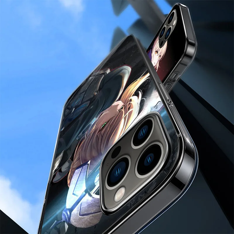 Fate Zero Stay Night Saber Phnoe Case for Iphone 11 12 13 Mini 14 15 Pro Max X Xs Xr 7 Plus 8 + Apple 6S SE 2020 Unique Cover