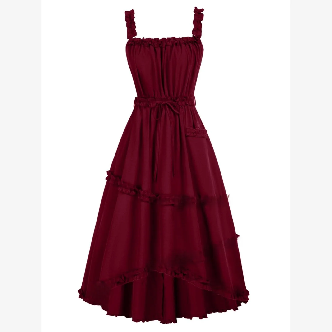 Red Off-Oulder A-Li…