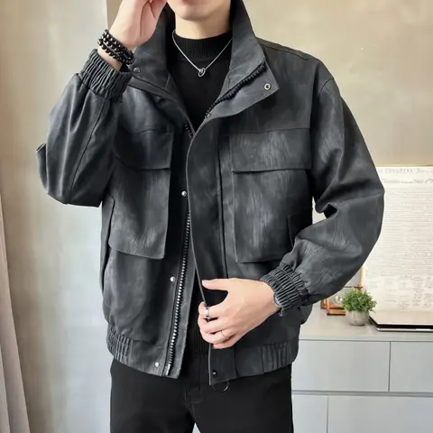 10 best sales चमड़े की जैकेट पहनने वाला आदमी - №9