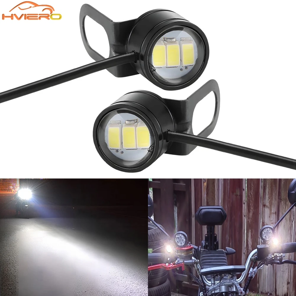 2/4Pcs Car Motorcycle Eagle Eye Mirror Light DRL Backup Bulb Super Bright Headlamp Led Auto Turn Signal Parking Brake Tail Lamp