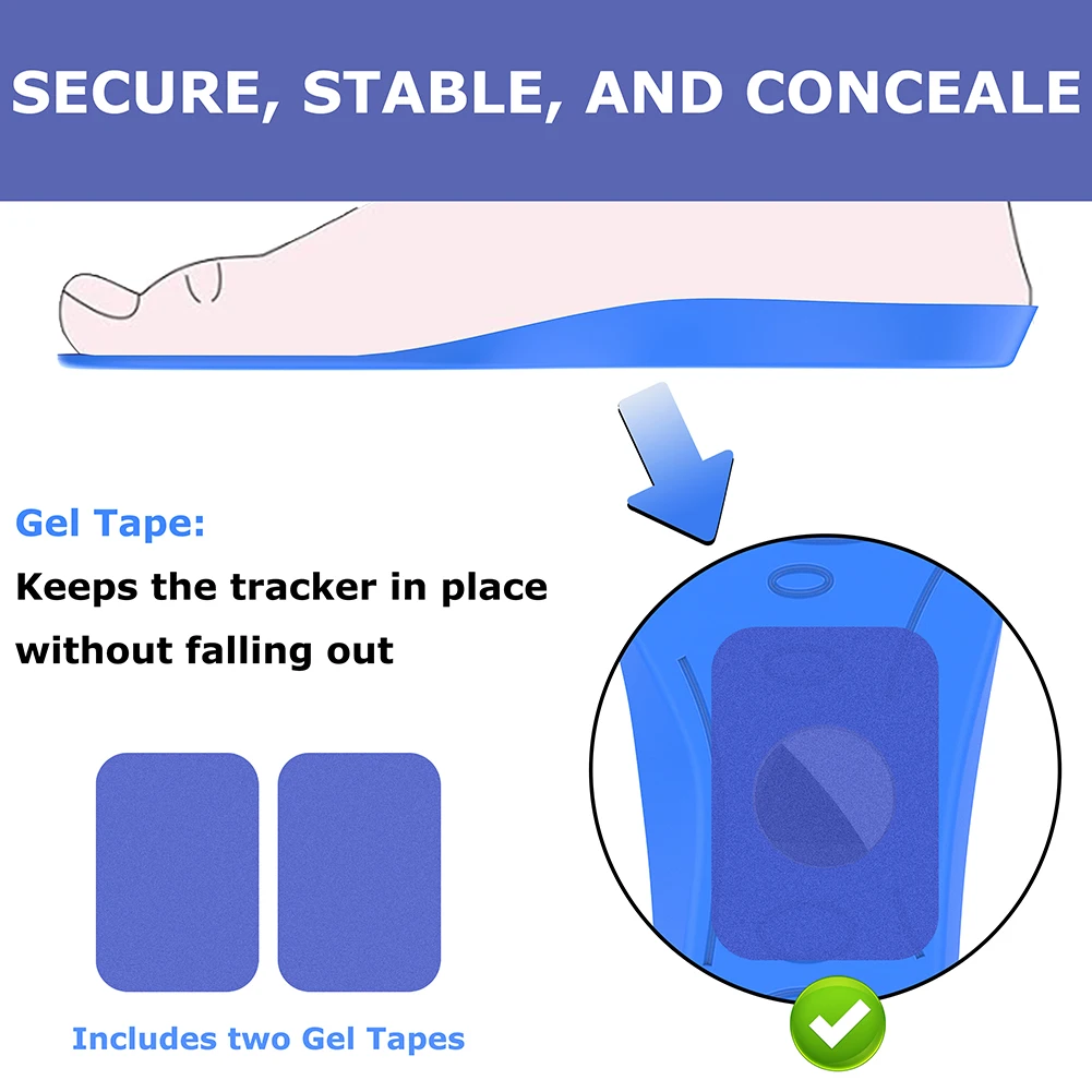 Стельки для Airtag Защитный чехол Удобные надежные вставки для обуви Airtag Скрытый держатель Стельки для обуви для детей пожилых людей
