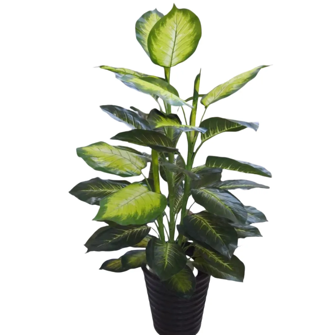 Plant Tree Fake Flower Pastoral 1.4 Meters White Heart Evergreen Home Decoration Soft Decoration Floor Design Green Plants High