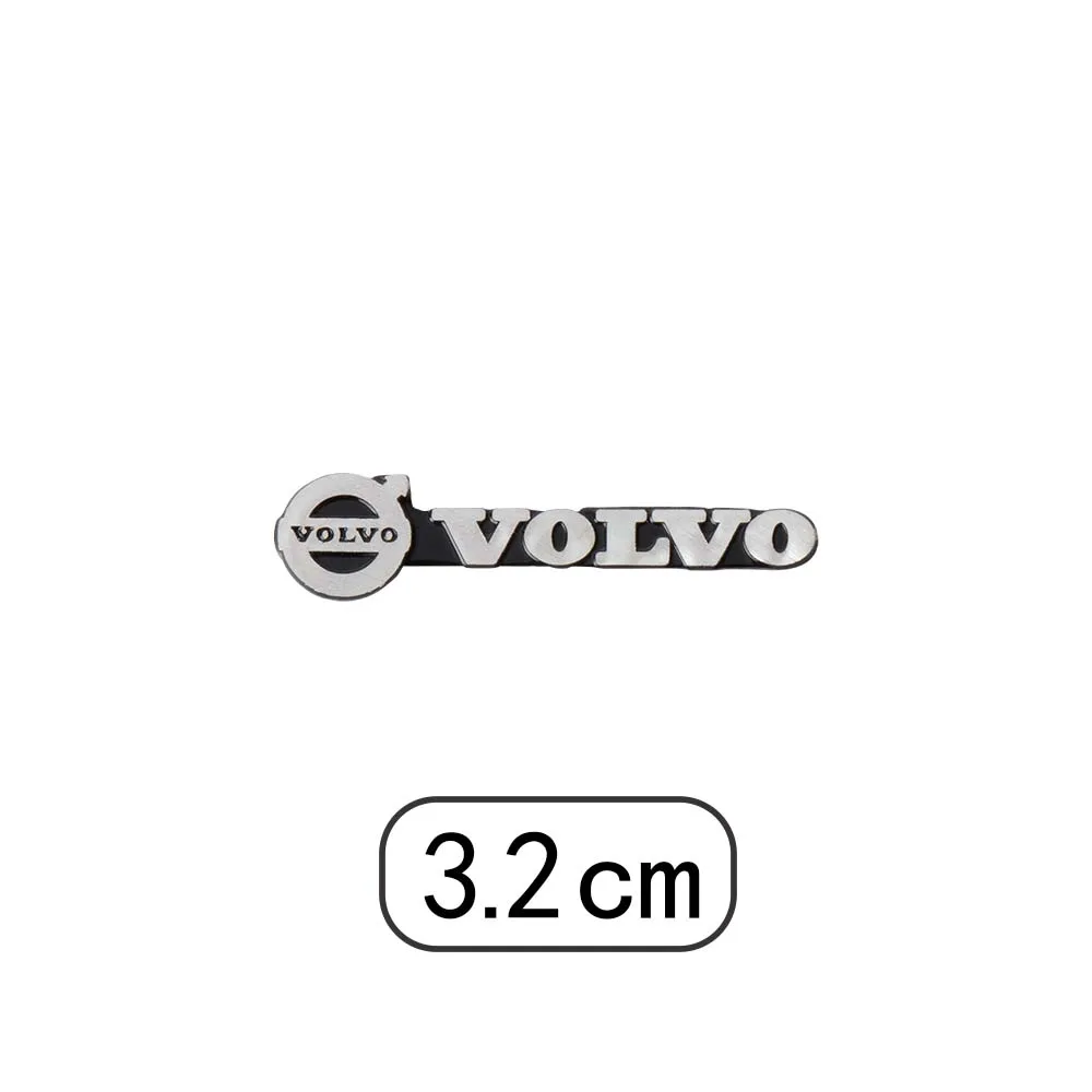 2Pcs Car 3D Logo Audio Sticker Auto Interior Central Control Alloy MINI Emblem Badge Decal For Volvo S60 S90 XC40 XC60 XC90 V40