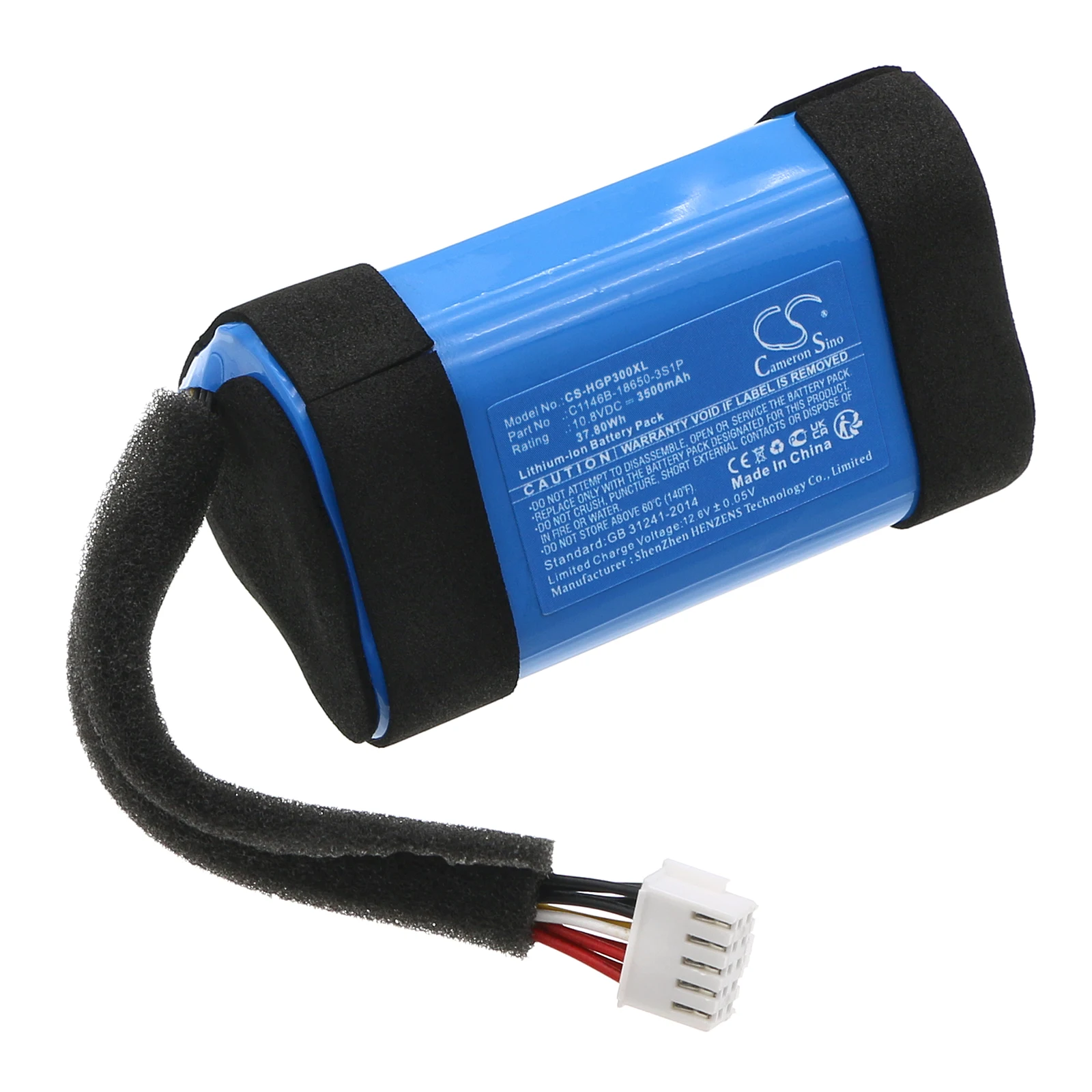 

Сменный аккумулятор CS для Harman/Kardon GO + Play 3 C1146B-18650-3S1P, GSP 102910201 3500 мАч /
