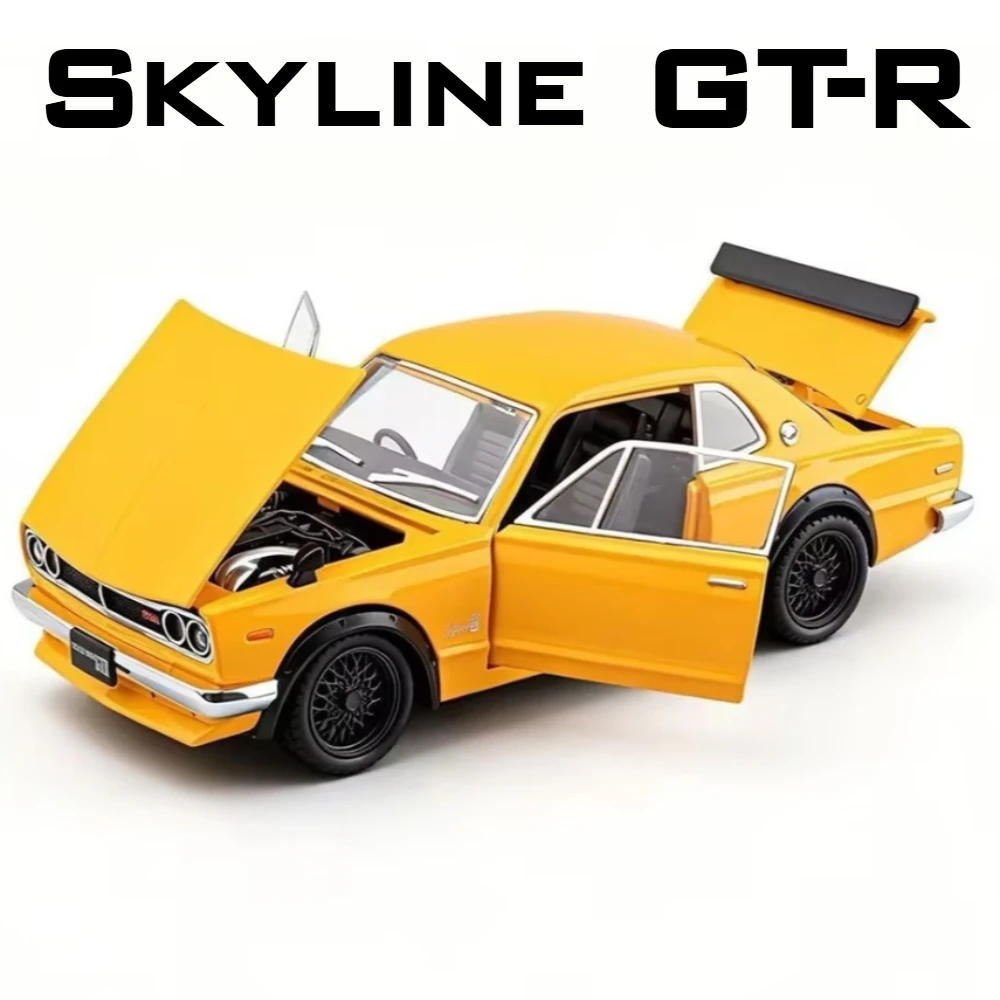 

Модель автомобиля 1:22 Skyline GT-R Honda NA1: Игрушечная машинка с амортизацией, изысканным интерьером, миниатюрный суперкар для детских развивающих игр