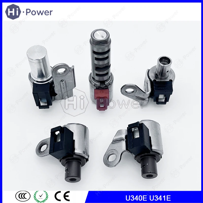 

5PCS U340E Transmission Solenoid Kit for Toyota Allion 2002-2007 4 SP FWD 1.5L U340E U341E U340F