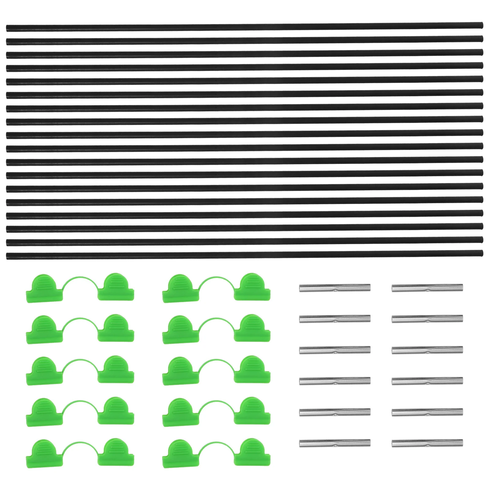 

1 комплект обручей для теплицы, прочные садовые обручи из стекловолокна для овощей, быстрая установка, туннельная сетка для выращивания, поддержка
