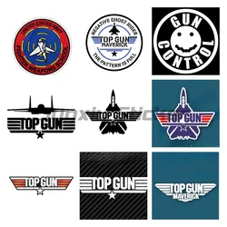 Kreative Top Gun Aufkleber PVC Auto Aufkleber ATV Rv Auto Styling Vinyl Fenster Wasserdichte Motocross Racing Laptop Helm Stamm Wand