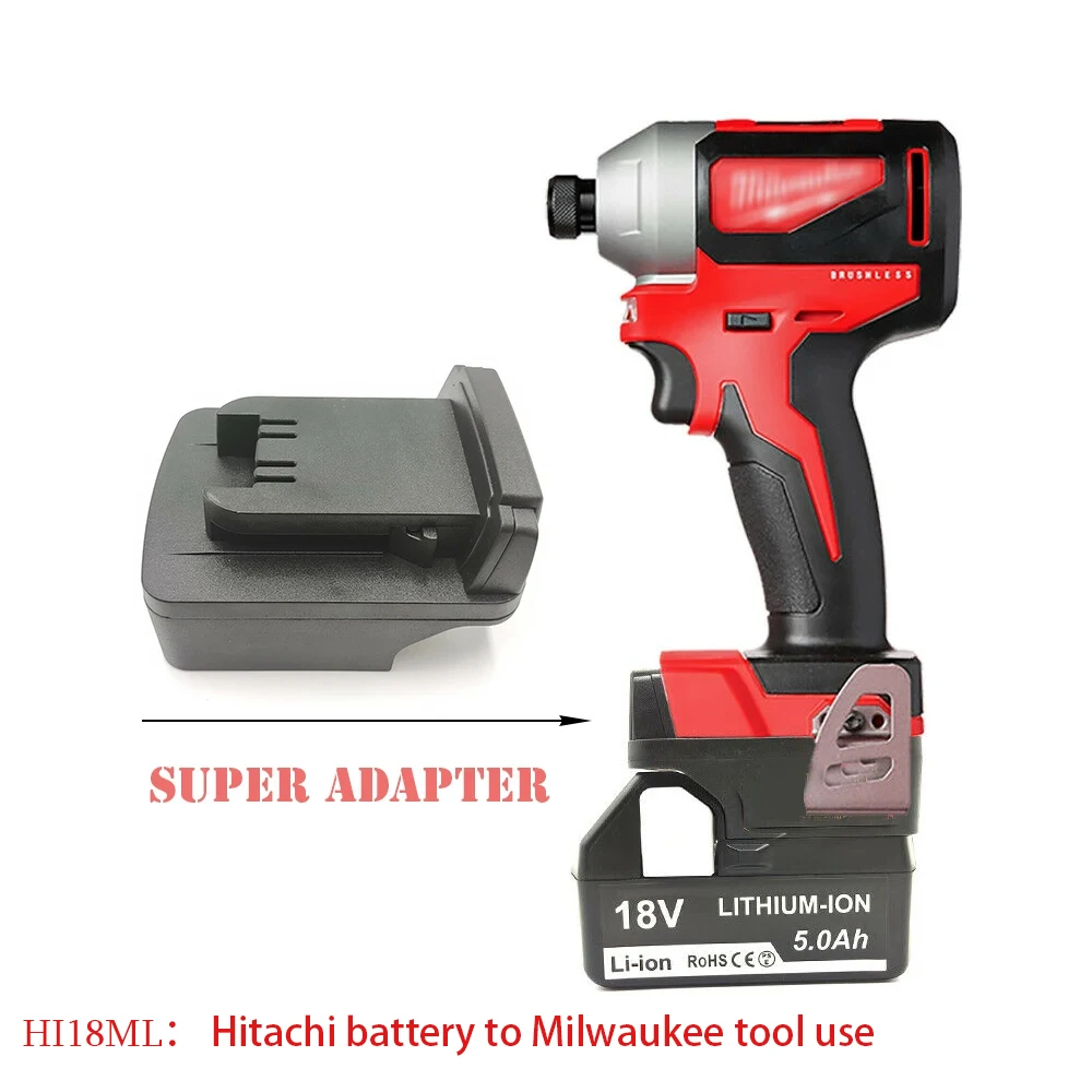 Adaptador para Hitachi 18V Hikoki 18V herramienta batería convertir para makita para Dewalt para mikwaukee para bosch 18v /20V herramienta uso de