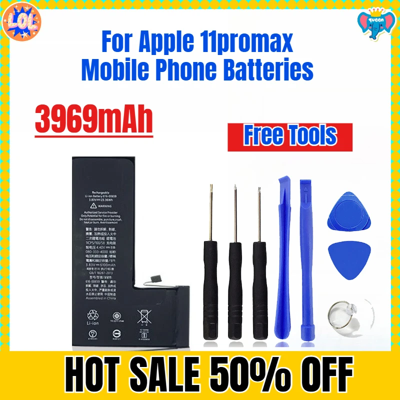 

3969mAh for Apple 11promax Mobile Phone Batteries Free Tools