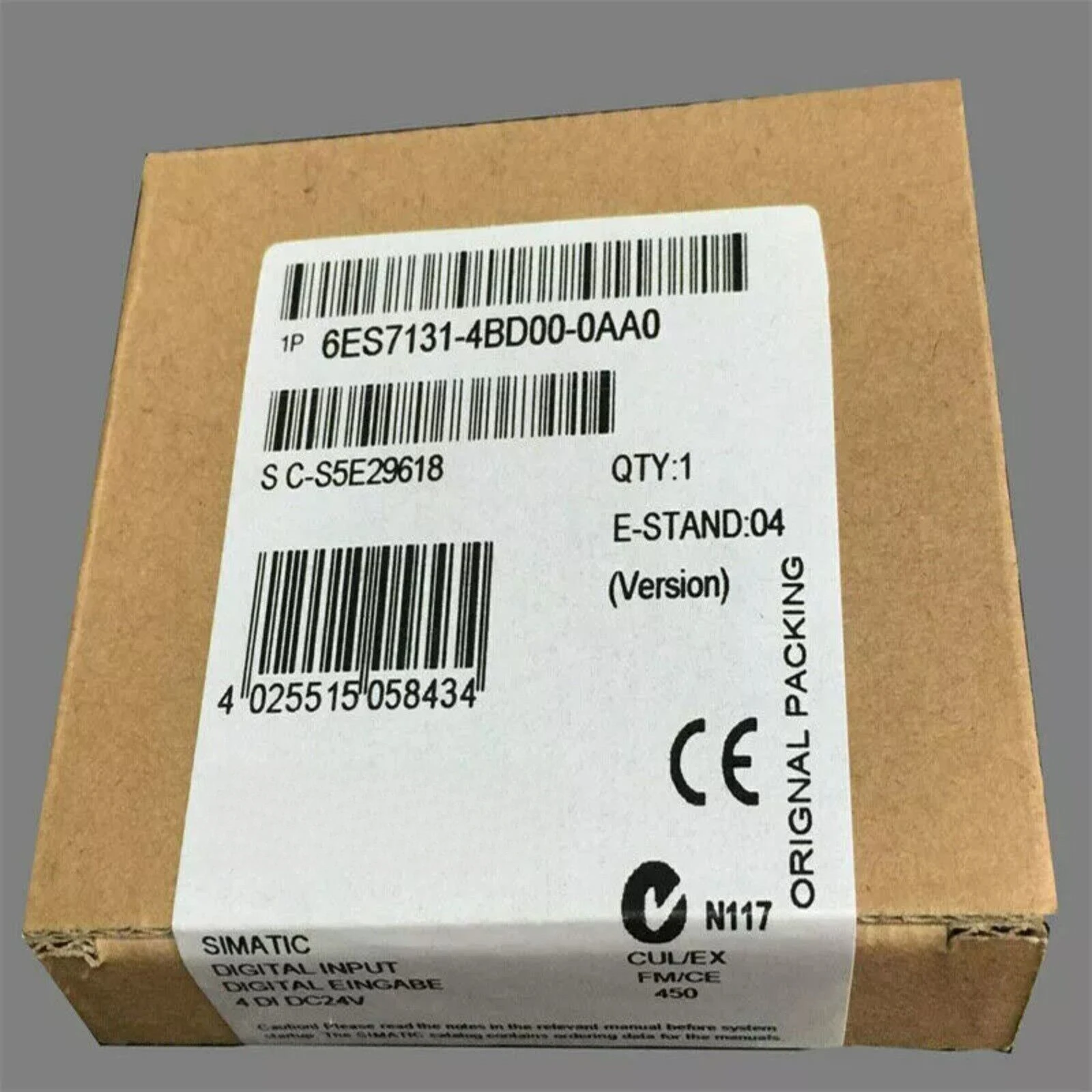 New 6ES7 131-4BD00-0AA0 6ES7131-4BD00-0AA0 SIMATIC DP Modules for ET200S