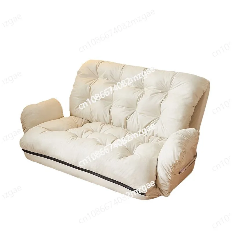 

Folding sofa can be reclined and slept, casual double chaise longue chair, tatami balcony bedroom reclining chair