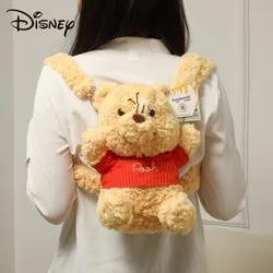 Genuine Disney Winnie Plush Little Bee Pooh Bear piglet Stitch Stuffed Backpack High Quality Children Birthday Christmas Gift