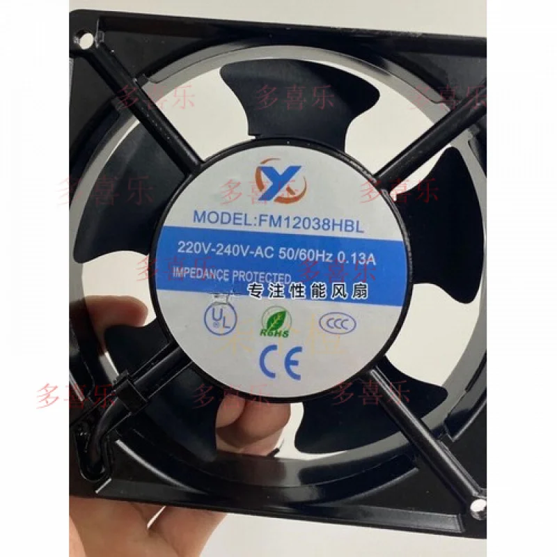 

ZMZM 1 шт. для вентилятора X FM12038HBL AC220-240 В 120*120*38 мм 2-проводной вытяжной вентилятор переменного тока