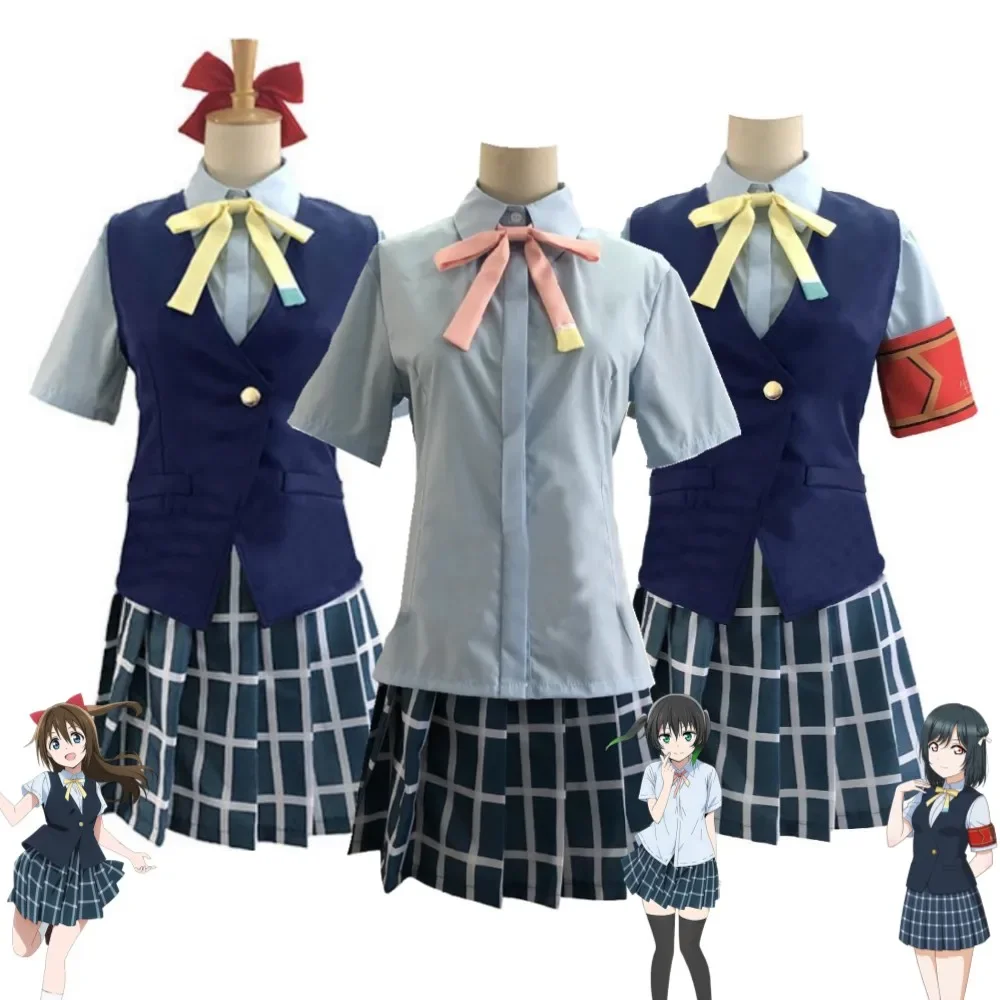 

Anime Takasaki Yu Ousaka Osaka Shizuku Mifune Shioriko LoveLive Love Live! Nijigasaki High School Idol Club Cosplay Costume Suit