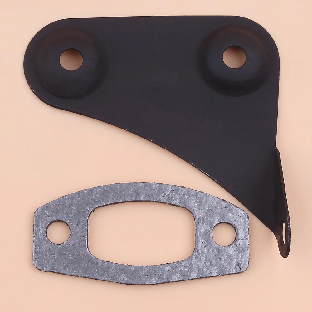 Muffler Bracket Support Exhaust Gasket For HUSQVARNA 50 51 55 Rancher Chainsaw Replacement Tool Part