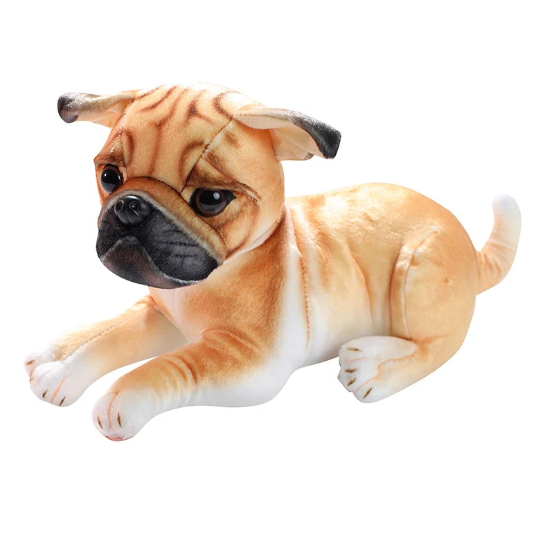 

Реалистичная собака, плюшевая игрушка, милая имитация щенка, пушистая кукла, подарки на день рождения для детей