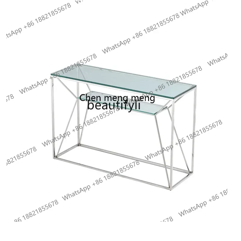 

182C Italian entrance table, light luxury style, modern entrance cabinet, entrance hall, case against the wall