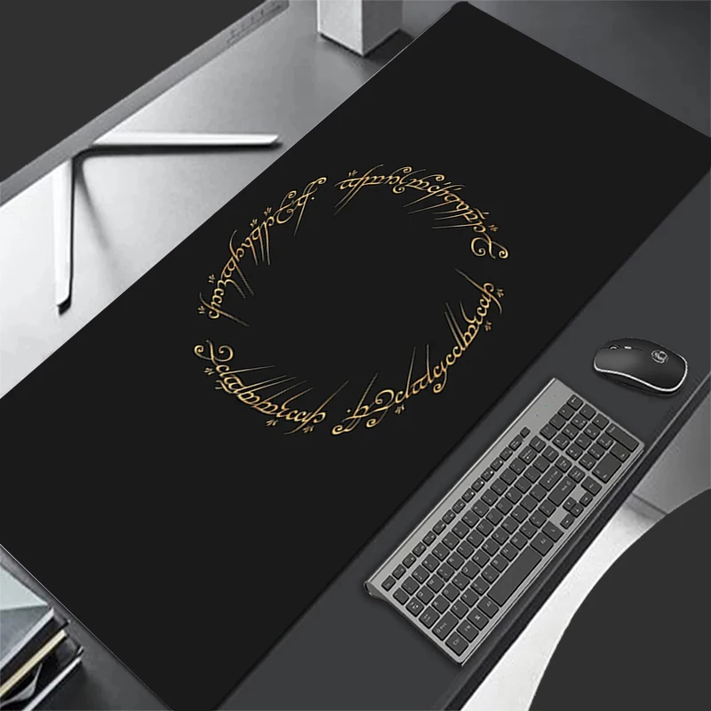 

RGB LED Mouse Pad Desk Mat Anime Mat Gaming Mousepad T-the L-lord of the R-rings Speed Computer and Office Gamer Keyboard Pad