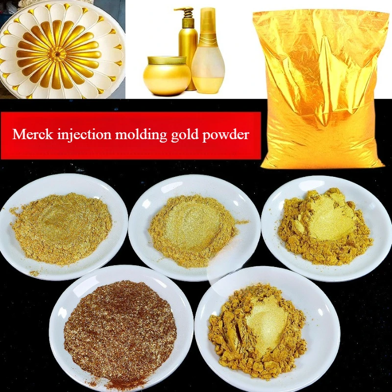 High-temperature Resistant Injection Molding Gold Powder Ultra-bright Gold Powder Printing 24K Gold Rich Outdoor Non-fading