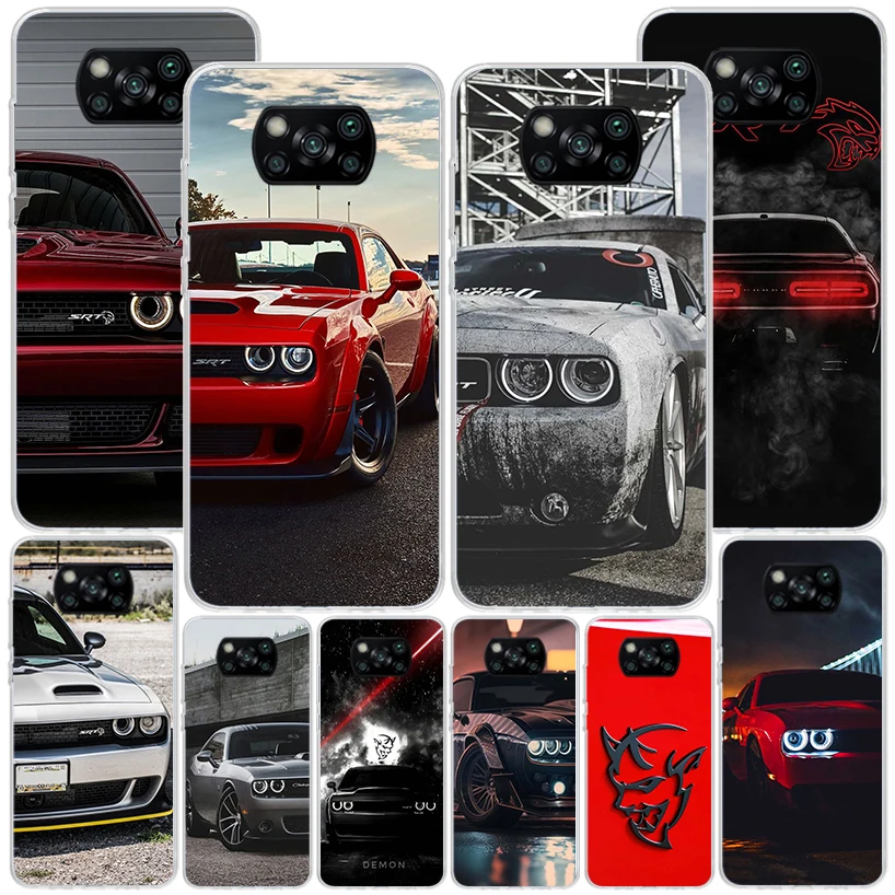 Challenger S-SRT Phone Case For Xiaomi Poco X6 X5 X4 X3 Nfc F6 F5 Pro F4 Gt F3 F2 F1 M5S M4 M3 Personalized Print Cover