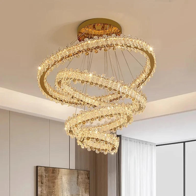 home decorationPendant lights, luxury crystal living room chandelier, dining room Pendant lamp, ceiling light, indoor lighting