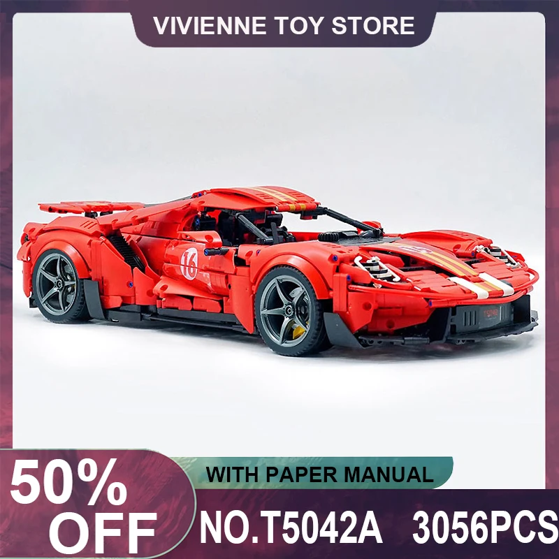 

TGL T5042A Technical MOC Super RC Car Hypercar Model Building Blocks Bricks Educational Puzzle DIY Toys Christmas Gifts For Kids