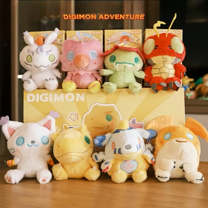 

In Stock Anime Digimon Adventure The Pet Of Palms Series Blind Box Dolls Tailmon Agumon Kawaii Pendants Ornaments Birthday Gifts