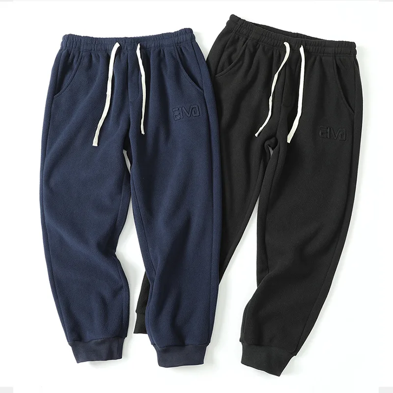 Winter Thick Polar Fleece Warm Sweatpants Men Streetwear Drawstring Casual Jogger Pants Male Loose Thermal Trousers 10xl 9xl 8xl