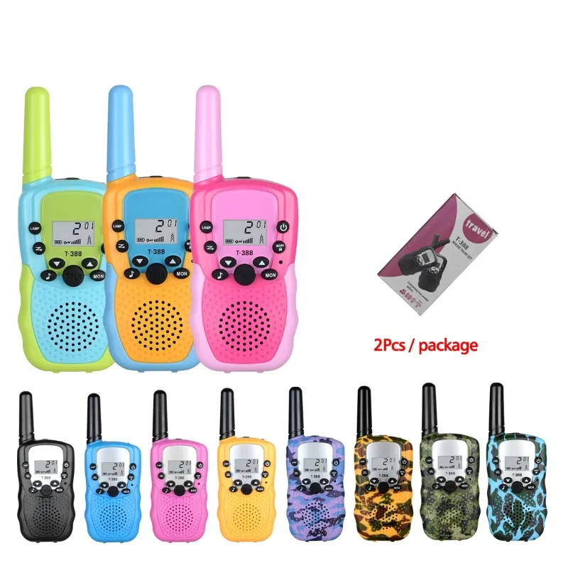 

Kids Walki Talki 2Pcs Celular Handheld Transceiver Phone Radio Interphone Charging Mini Toys Talkie Walkie Gifts Boy Girl Tablet